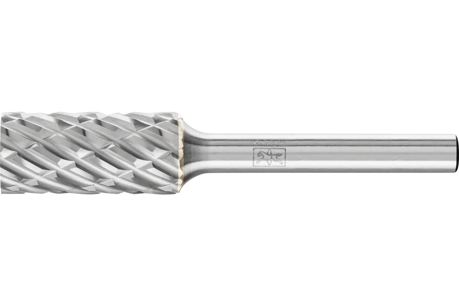 Picture of Pferd Carbide Bur SA-5 Cylindrical Uncut End Steel Cut 1/2" x 1" x 1/4" Shank